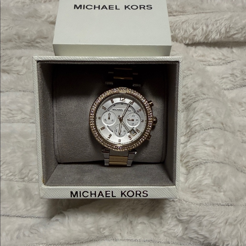 Women's Michael Kors Parker Glitz Chronograph Watch